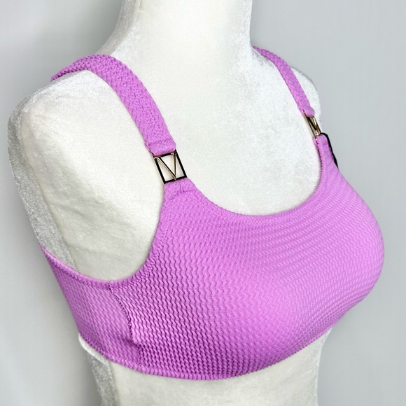 VS Pink Berry Gelato Ribbed Bikini Top - Picture 7 of 9